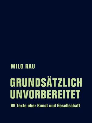 cover image of Grundsätzlich unvorbereitet